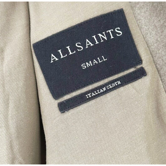 All Saints Womens Wool Vine Coat Small Trench Modern Minimalist Quiet Luxury - Picture 5 of 12